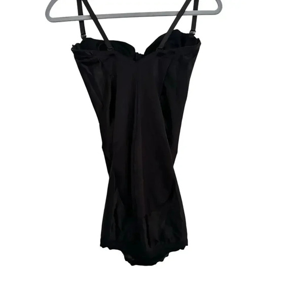Victoria's Secret Black Stretch Satin slip shapewear Size 36C - Picture 4 of 6